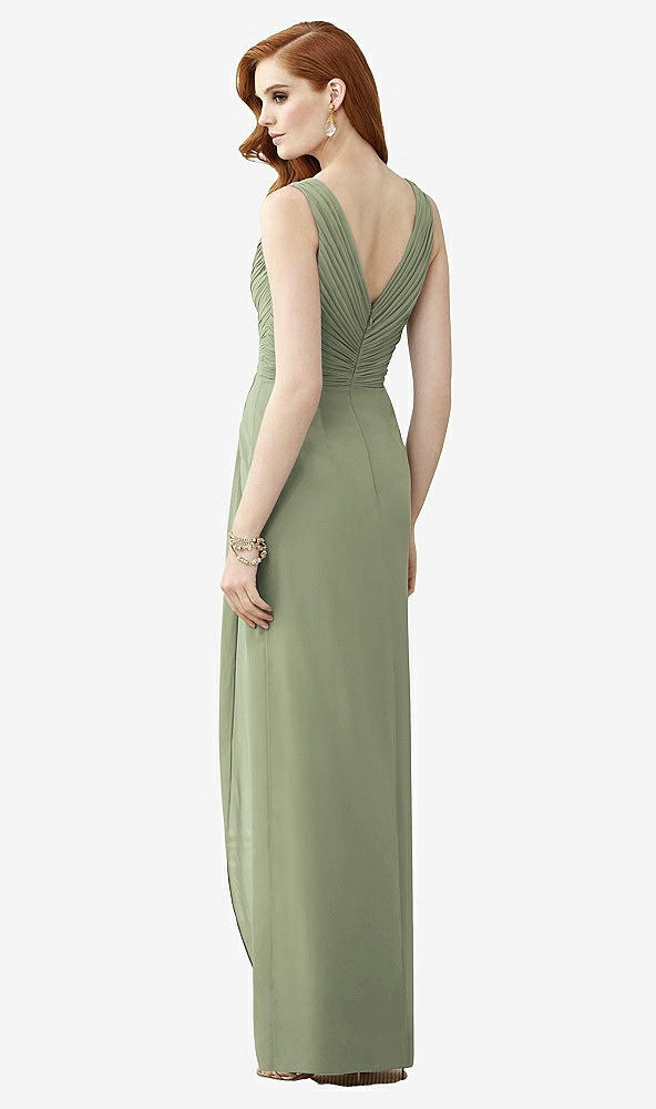 【STYLE: TH030】Sleeveless Draped Faux Wrap Maxi Dress - Dahlia【COLOR: Sage】