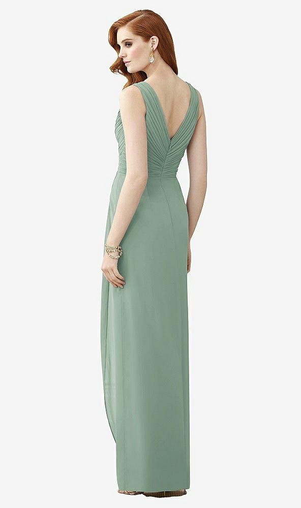 【STYLE: TH030】Sleeveless Draped Faux Wrap Maxi Dress - Dahlia【COLOR: Seagrass】