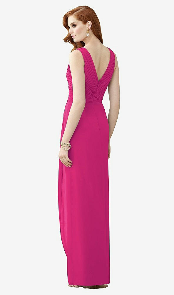 【NEW】【STYLE: TH030】ノースリーブ ドレープ フェイク ラップ マキシ ドレス - ダリア【COLOR: Think Pink】【SIZE: 00-30W】