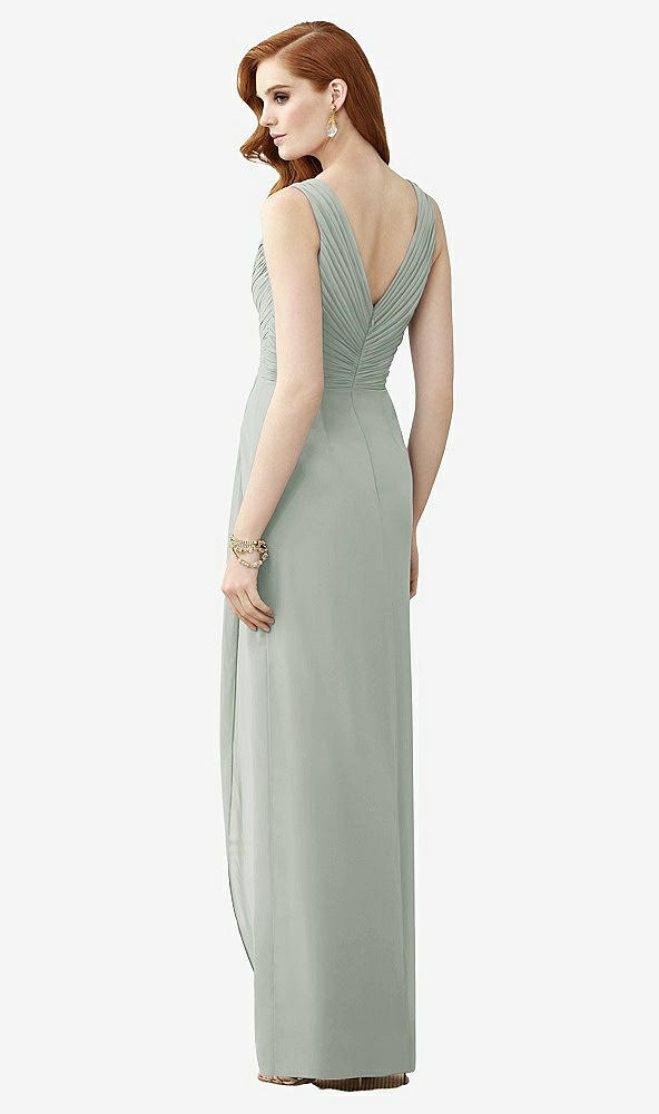 【STYLE: TH030】Sleeveless Draped Faux Wrap Maxi Dress - Dahlia【COLOR: Willow Green】