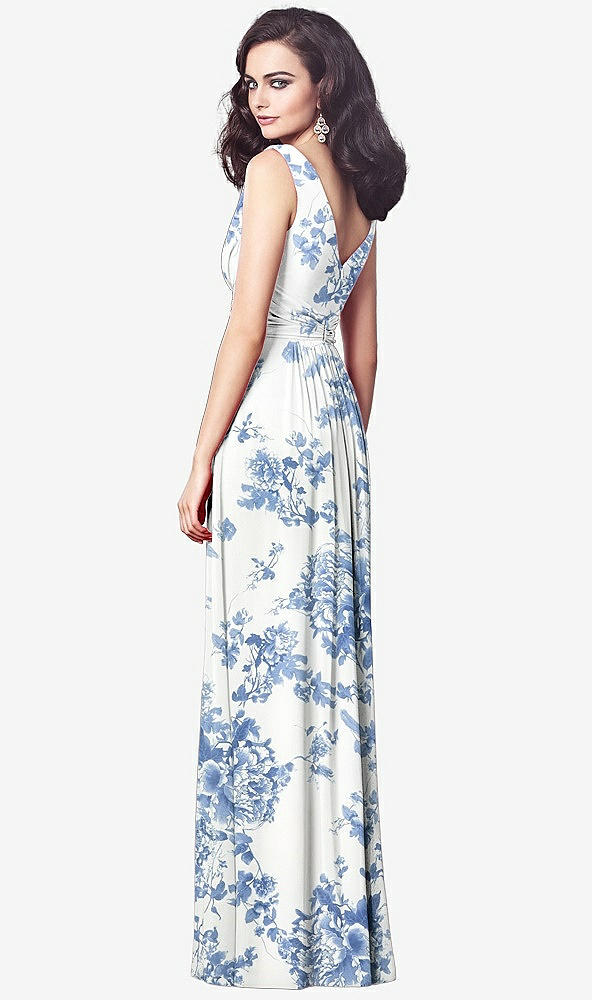 【NEW】【STYLE: TH031】ドレープ Vネック シアレッド シフォン マキシ ドレス【COLOR: Cottage Rose Dusk Blue】【SIZE: 00-30W】