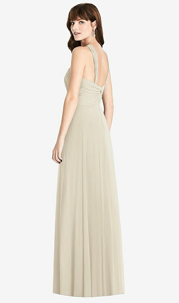 【STYLE: TH033】Twist Halter Chiffon Maxi Dress - James【COLOR: Champagne】