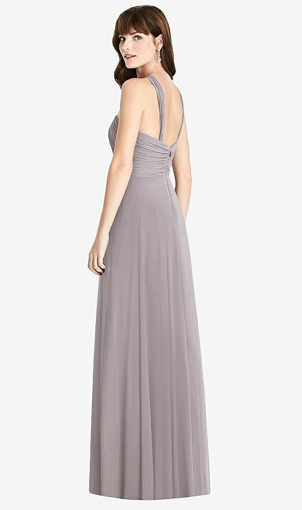 【STYLE: TH033】Twist Halter Chiffon Maxi Dress - James【COLOR: Cashmere Gray】