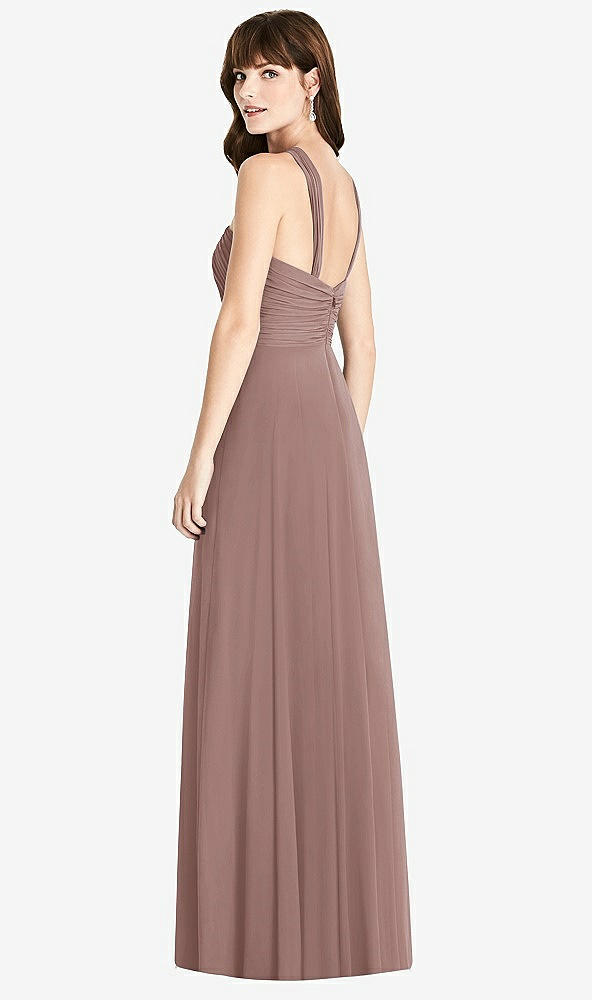 【STYLE: TH033】Twist Halter Chiffon Maxi Dress - James【COLOR: Sienna】
