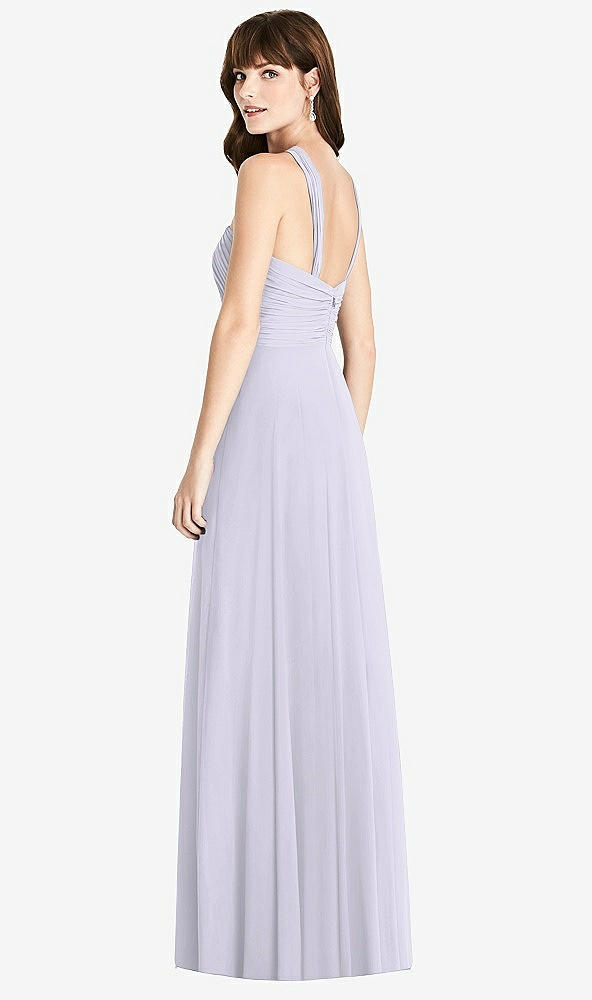 【STYLE: TH033】Twist Halter Chiffon Maxi Dress - James【COLOR: Silver Dove】