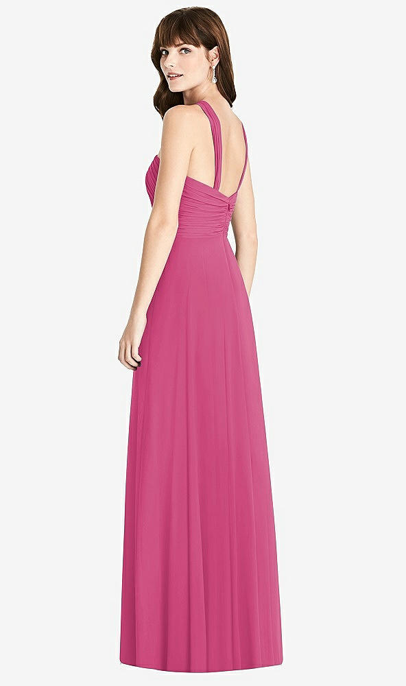 【STYLE: TH033】Twist Halter Chiffon Maxi Dress - James【COLOR: Tea Rose】