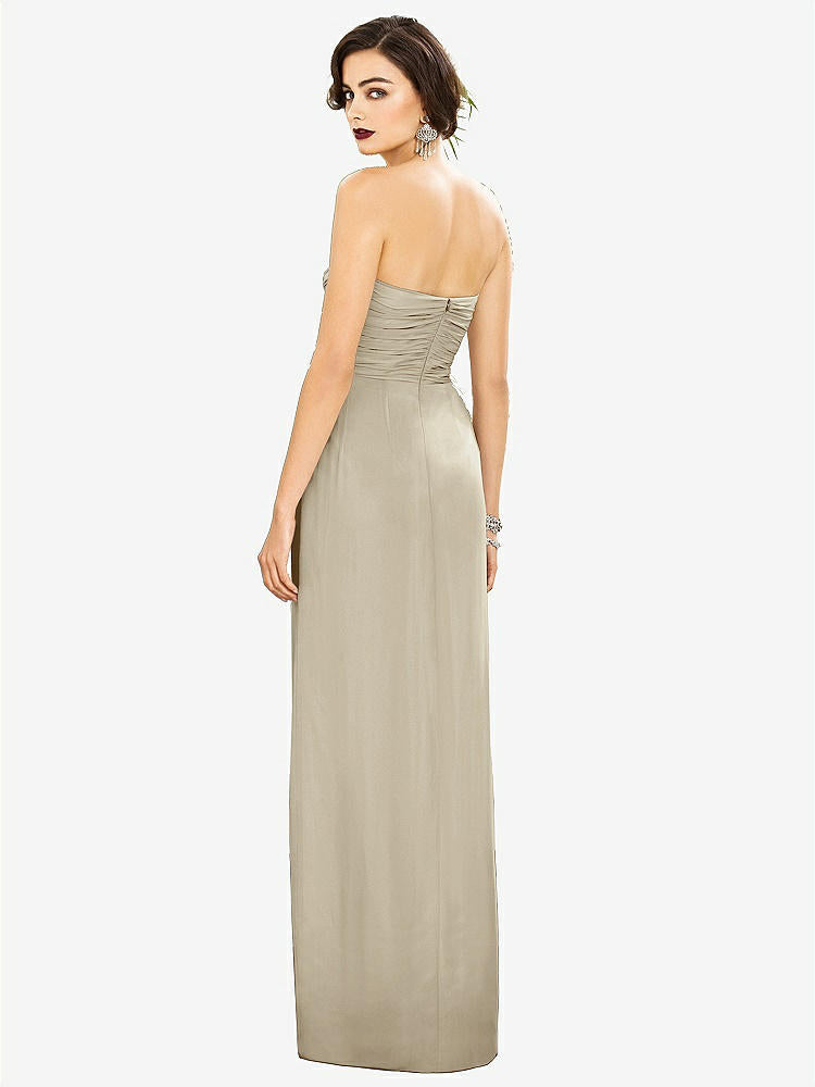 【NEW】【STYLE: TH034】ストラップレス ドレープ シフォン マキシ ドレス  -  リラ【COLOR: Champagne】【SIZE: 00-30W】
