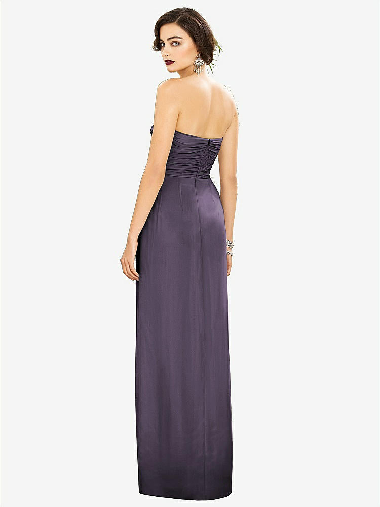 【STYLE: TH034】Strapless Draped Chiffon Maxi Dress - Lila【COLOR: Lavender】
