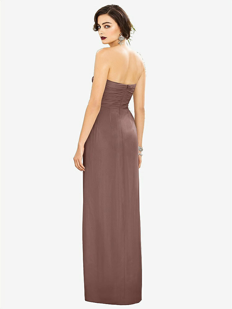 【STYLE: TH034】Strapless Draped Chiffon Maxi Dress - Lila【COLOR: Sienna】