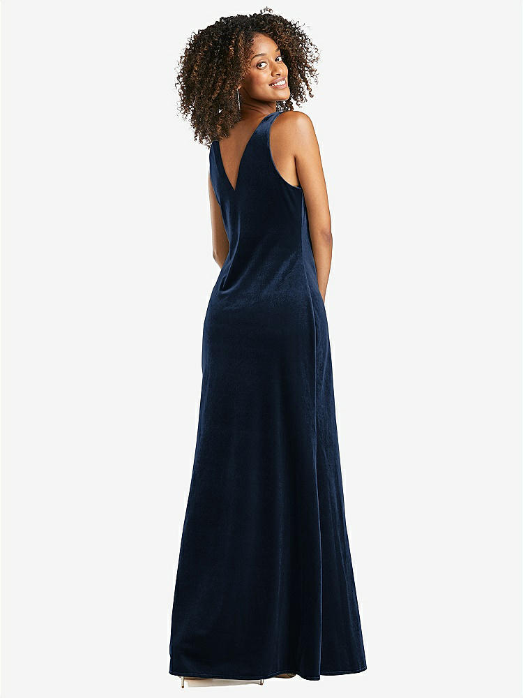 【NEW】【STYLE: LB017】カウルネック ベルベット マキシ タンク ドレス  -  プリヤ【COLOR: Midnight Navy】【SIZE: 00-30W】