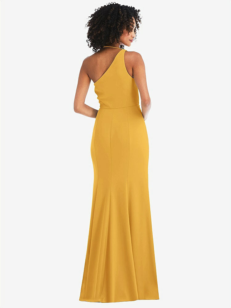 【NEW】【STYLE: 6849】ワンショルダー ドレープ カウルネック マキシ ドレス【COLOR: NYC Yellow】【SIZE: 00-30W】