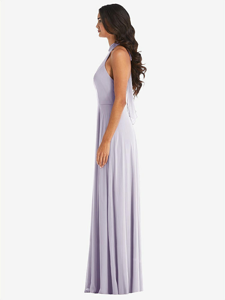 【STYLE: 1545】High Neck Halter Backless Maxi Dress【COLOR: Moondance】