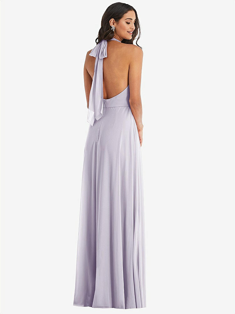 【STYLE: 1545】High Neck Halter Backless Maxi Dress【COLOR: Moondance】