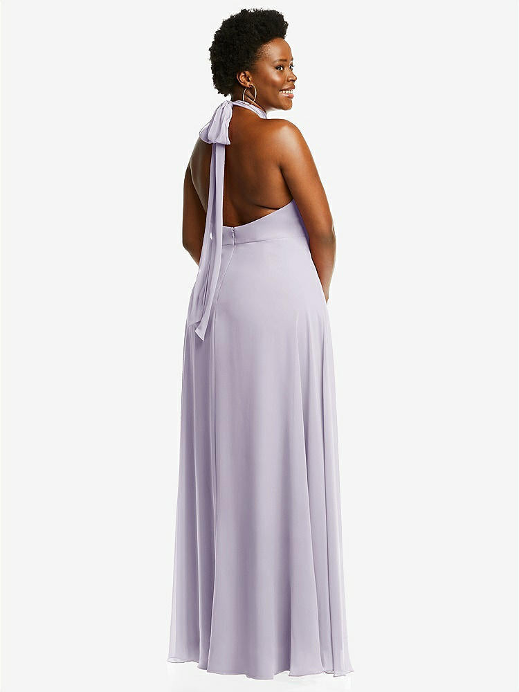 【STYLE: 1545】High Neck Halter Backless Maxi Dress【COLOR: Moondance】