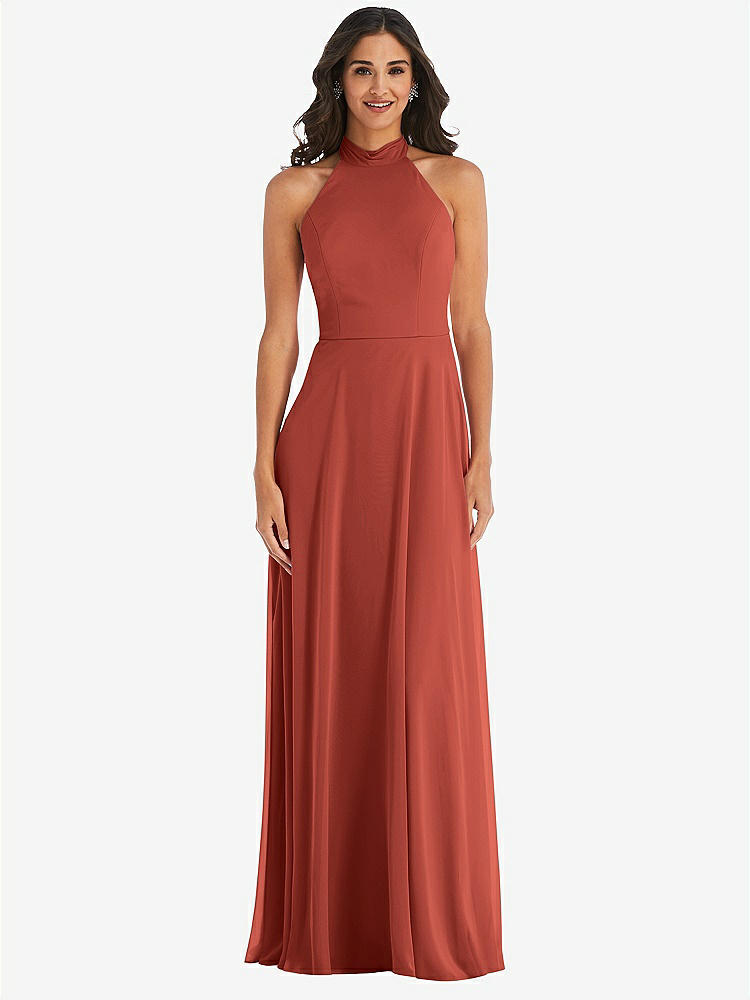 【NEW】【STYLE: 1545】高 首 ホルター バックレス マキシ ドレス【COLOR: Amber Sunset】【SIZE: 00-30W】