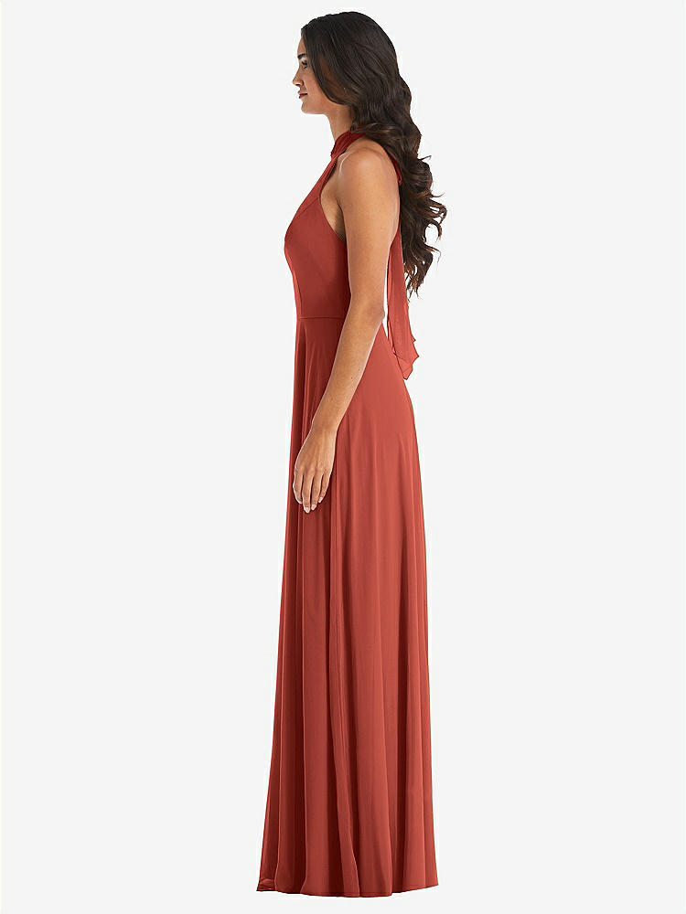 【NEW】【STYLE: 1545】高 首 ホルター バックレス マキシ ドレス【COLOR: Amber Sunset】【SIZE: 00-30W】