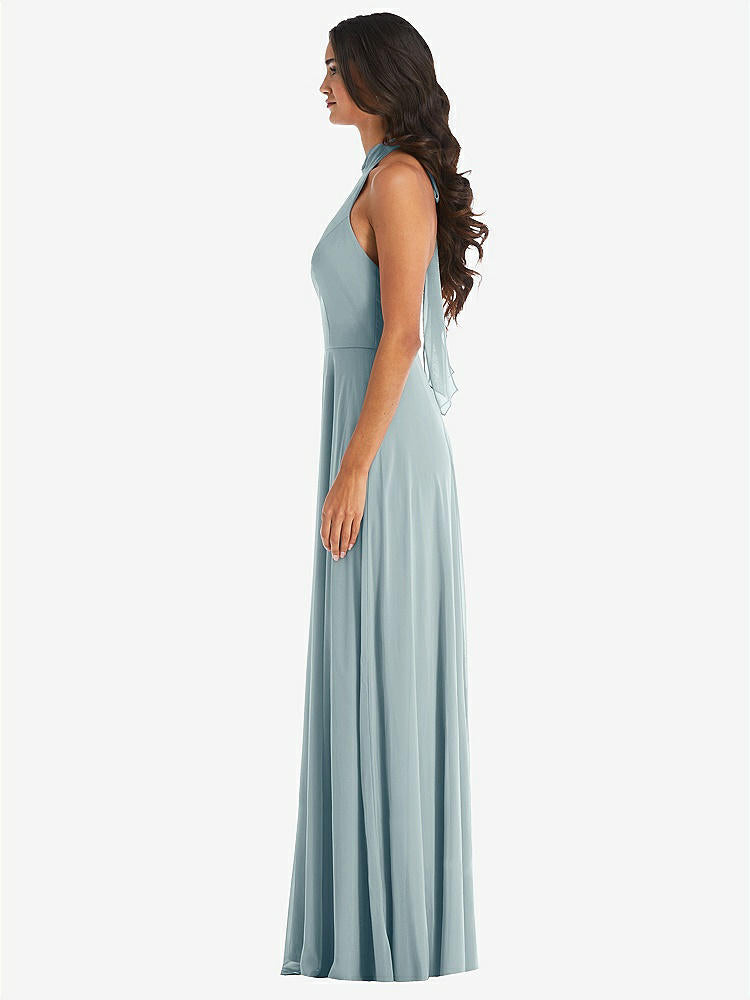 【NEW】【STYLE: 1545】高 首 ホルター バックレス マキシ ドレス【COLOR: Morning Sky】【SIZE: 00-30W】