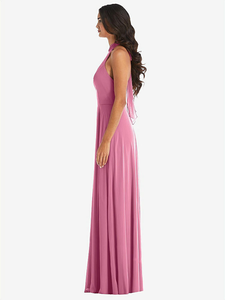 【NEW】【STYLE: 1545】高 首 ホルター バックレス マキシ ドレス【COLOR: Orchid Pink】【SIZE: 00-30W】