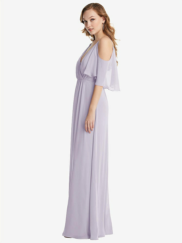 【NEW】【STYLE: 1547】コンバーチブル コールドショルダー ドレープ ラップ マキシ ドレス【COLOR: Moondance】【SIZE: 00-30W】