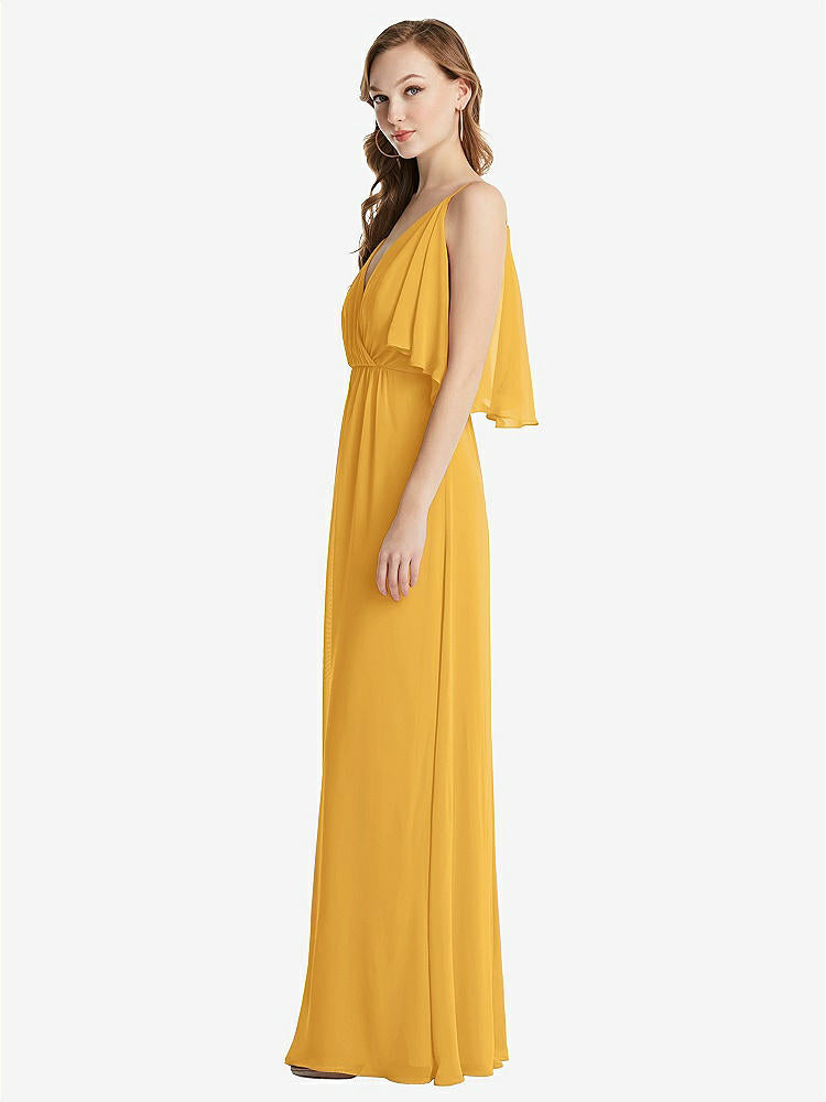 【NEW】【STYLE: 1547】コンバーチブル コールドショルダー ドレープ ラップ マキシ ドレス【COLOR: NYC Yellow】【SIZE: 00-30W】