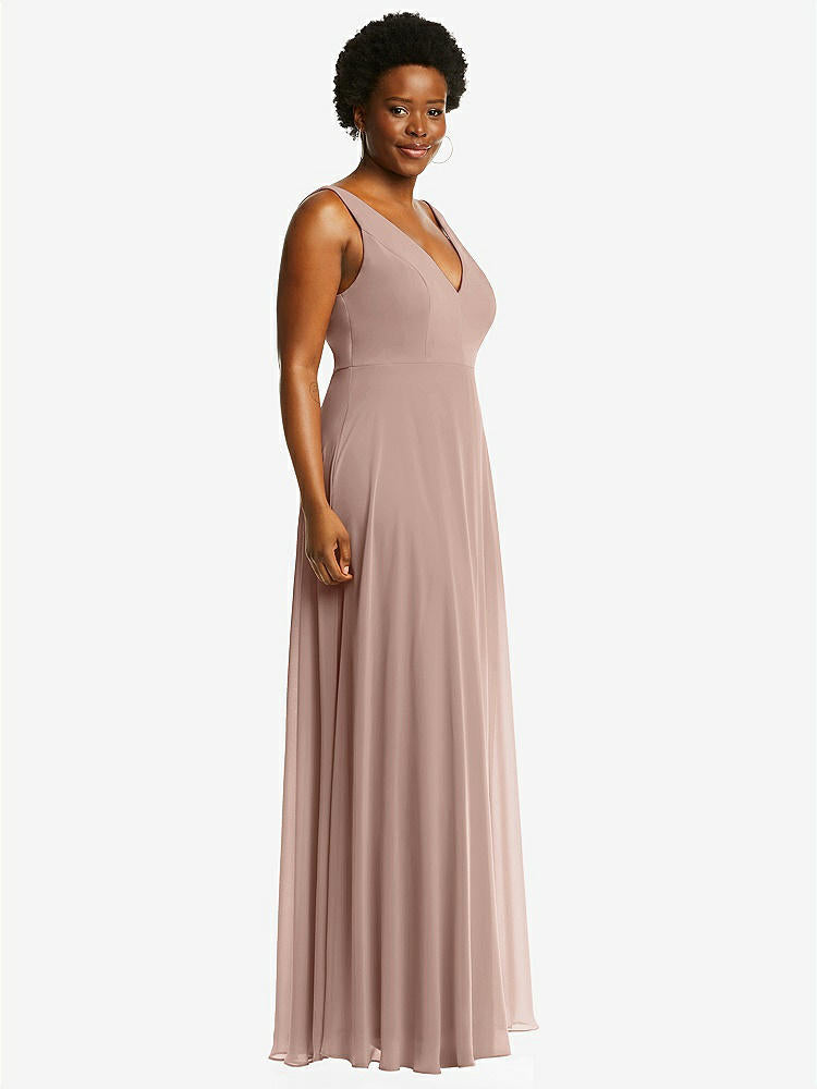 【NEW】【STYLE: 1549】ディープ Vネック シフォン マキシ ドレス【COLOR: Bliss】【SIZE: 00-30W】