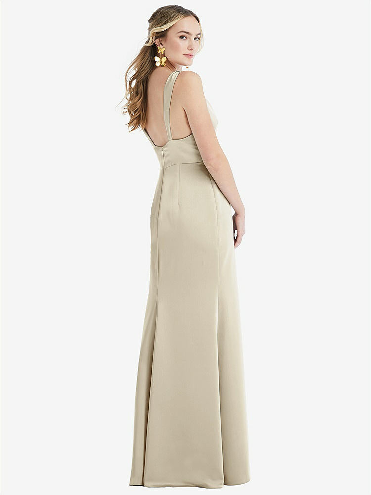 【STYLE: LB027】Twist Strap Maxi Slip Dress with Front Slit - Neve【COLOR: Champagne】