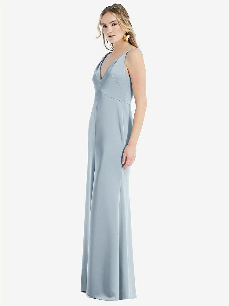 【NEW】【STYLE: LB027】ツイスト ストラップ マキシ スリップ ドレス 前面 スリット - neve【COLOR: Mist】【SIZE: 00-30W】
