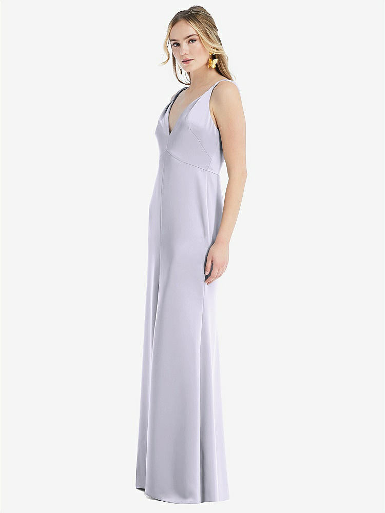 【NEW】【STYLE: LB027】ツイスト ストラップ マキシ スリップ ドレス 前面 スリット  -  neve【COLOR: Silver Dove】【SIZE: 00-30W】