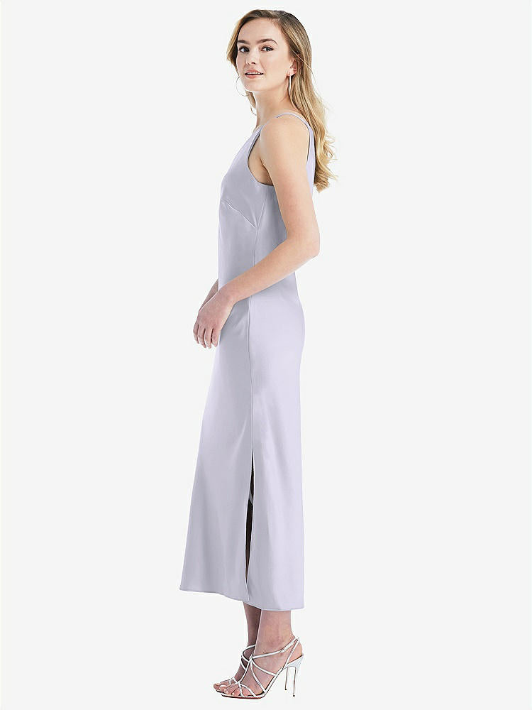 【NEW】【STYLE: 8202】ワンショルダー 非対称 MIDI スリップ ドレス【COLOR: Silver Dove】【SIZE: 00-30W】