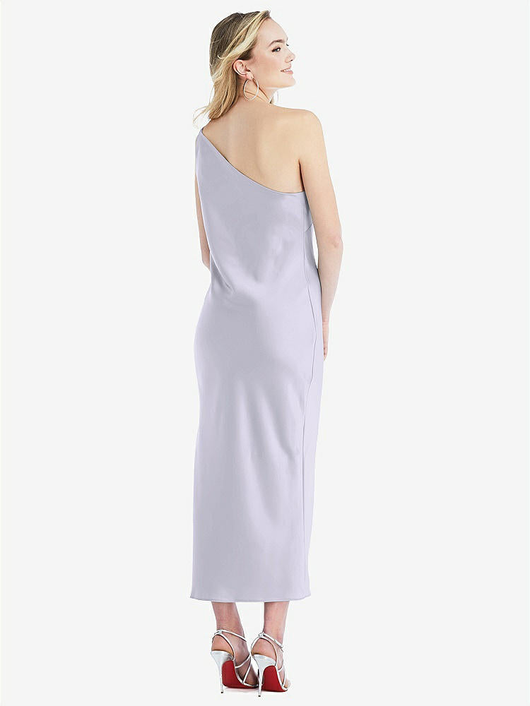 【NEW】【STYLE: 8202】ワンショルダー 非対称 MIDI スリップ ドレス【COLOR: Silver Dove】【SIZE: 00-30W】