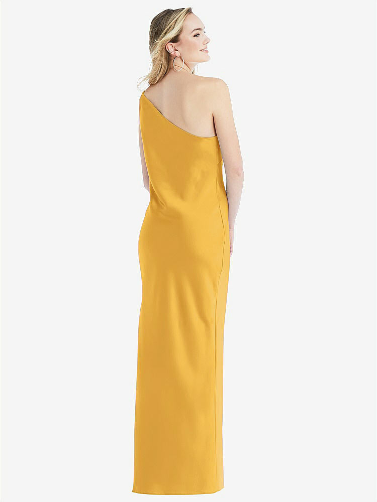 【NEW】【STYLE: 8209】ワンショルダー 非対称 マキシ スリップ ドレス【COLOR: NYC Yellow】【SIZE: 00-30W】