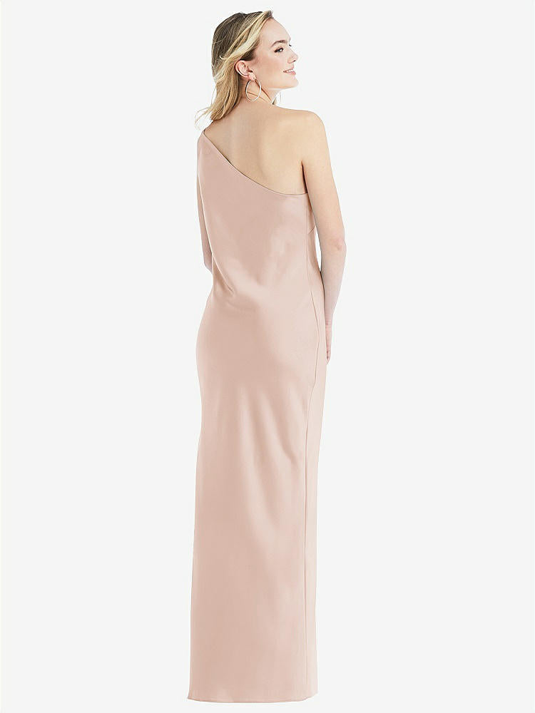 【NEW】【STYLE: 8209】ワンショルダー 非対称 マキシ スリップ ドレス【COLOR: Cameo】【SIZE: 00-30W】