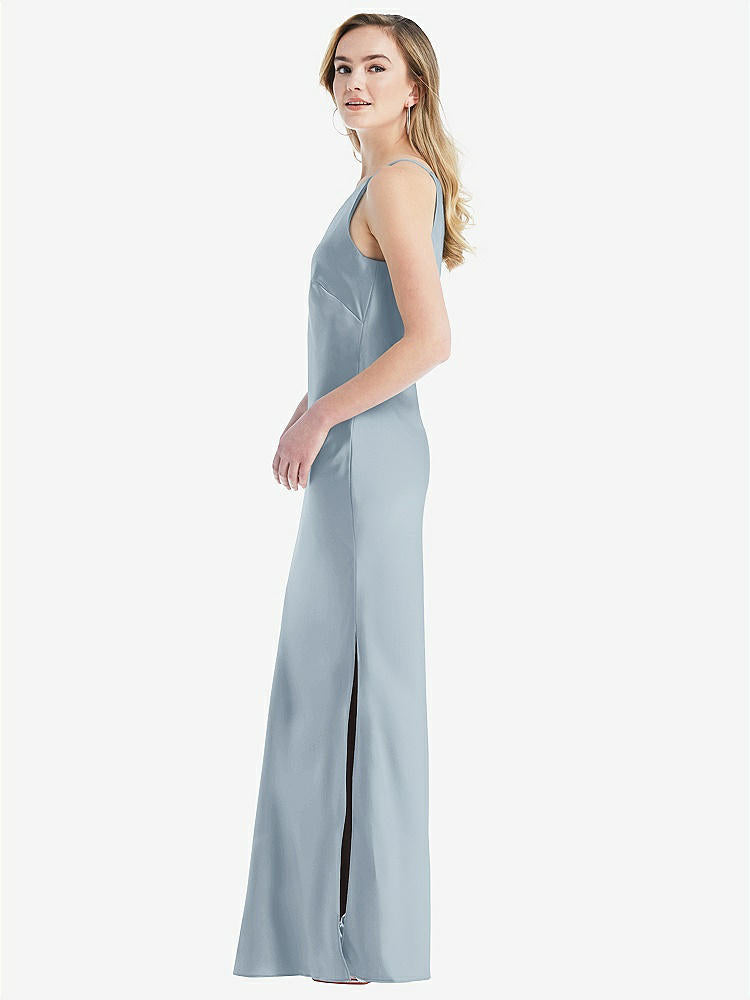 【NEW】【STYLE: 8209】ワンショルダー 非対称 マキシ スリップ ドレス【COLOR: Mist】【SIZE: 00-30W】