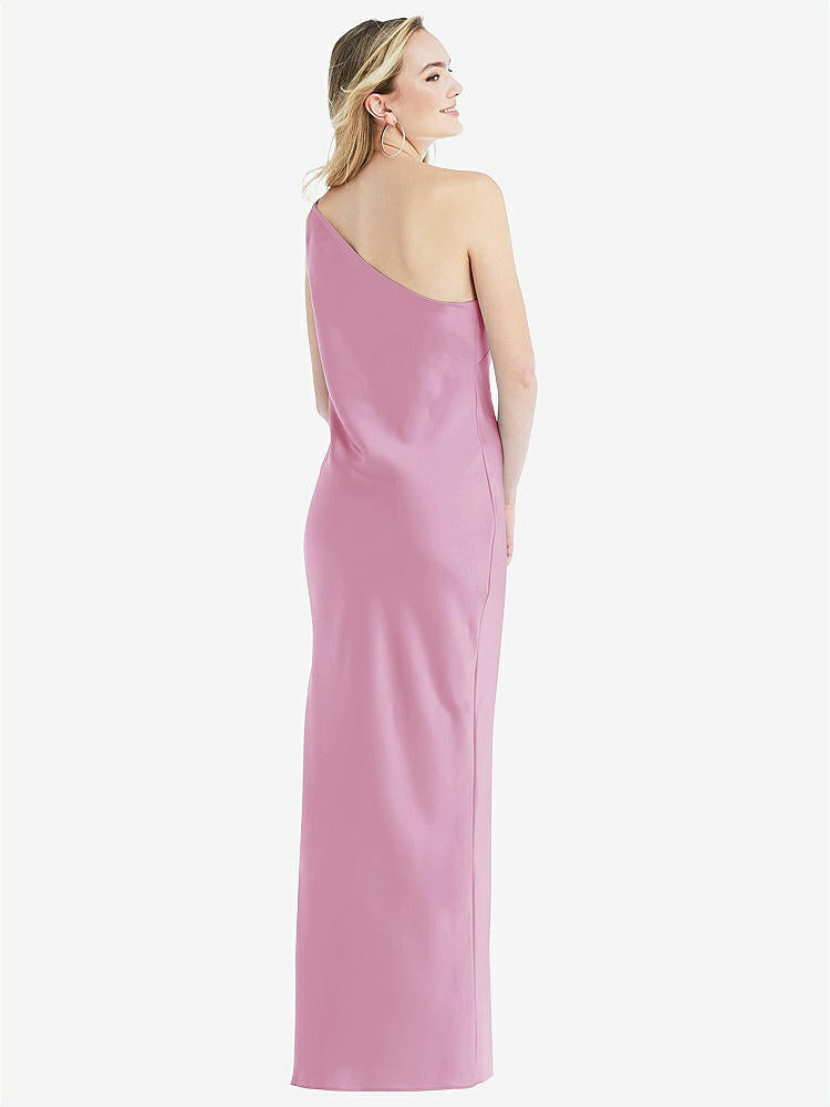 【NEW】【STYLE: 8209】ワンショルダー 非対称 マキシ スリップ ドレス【COLOR: Powder Pink】【SIZE: 00-30W】