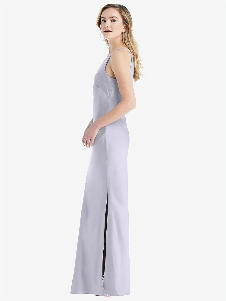 【NEW】【STYLE: 8209】ワンショルダー 非対称 マキシ スリップ ドレス【COLOR: Silver Dove】【SIZE: 00-30W】