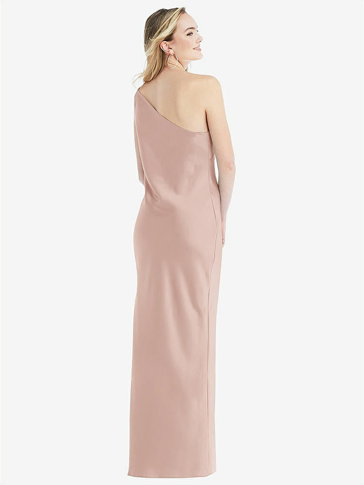 【NEW】【STYLE: 8209】ワンショルダー 非対称 マキシ スリップ ドレス【COLOR: Toasted Sugar】【SIZE: 00-30W】