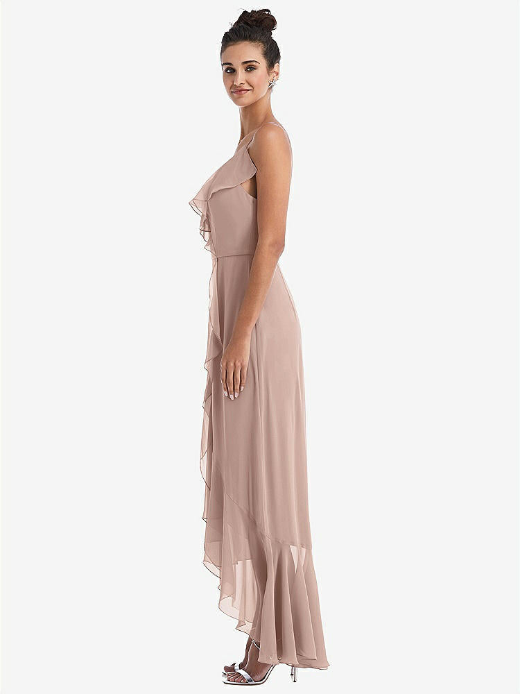 【NEW】【STYLE: TH040】Ruffle-Trimmed V-Neck High Low ラップ ドレス【COLOR: Bliss】【SIZE: 00-30W】
