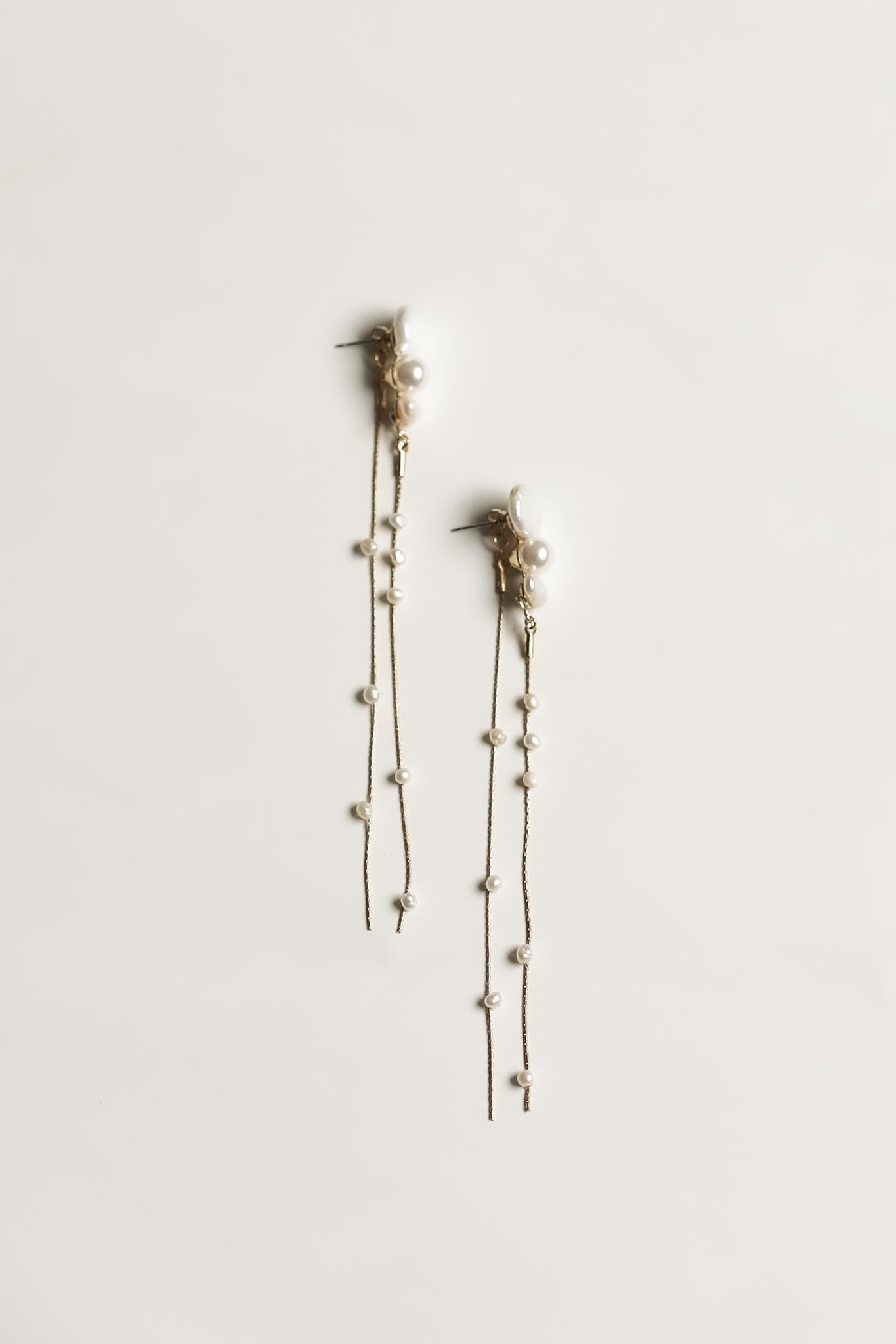 【A.B. ELLIE】 Freshwater Pearl Strands - Half ピアス/イヤリング