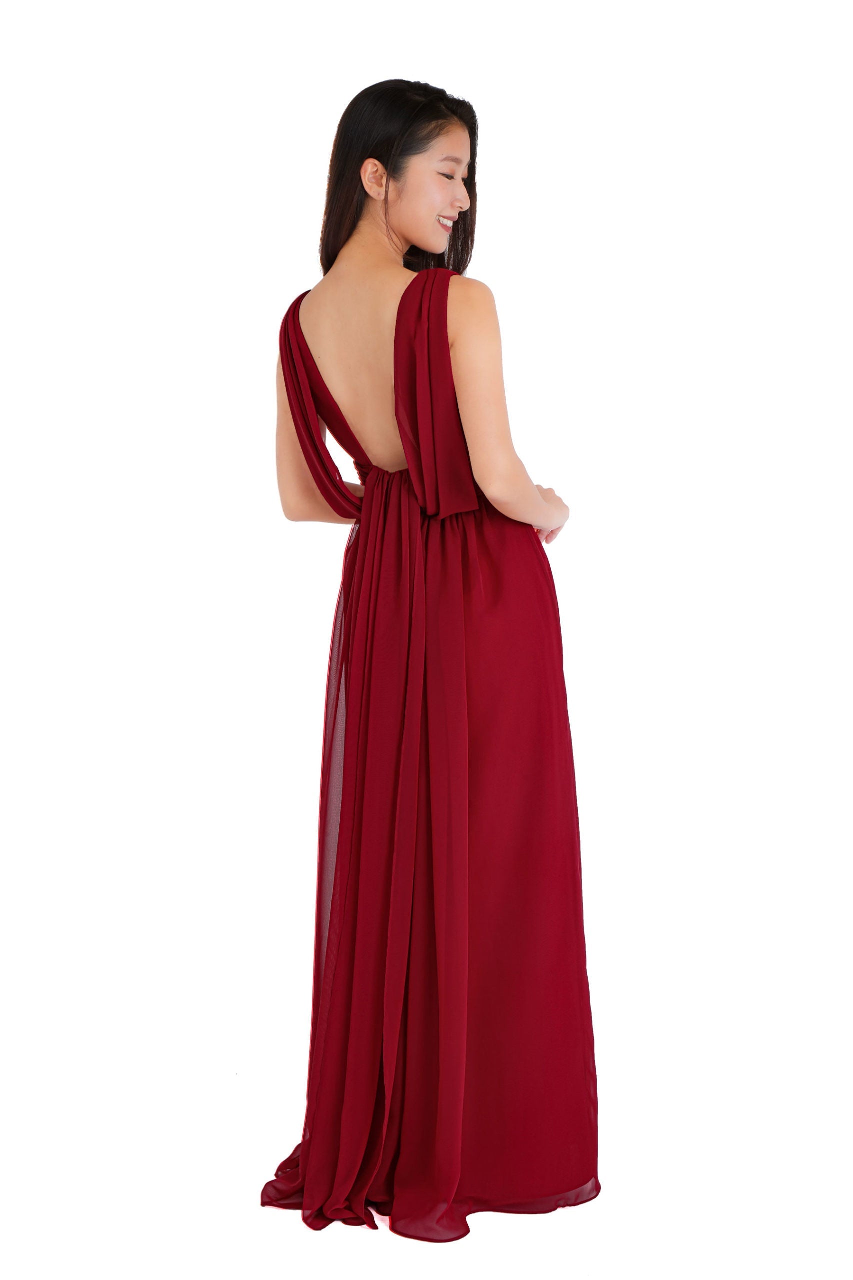 L613 Bridesmaid long dress 56 colors