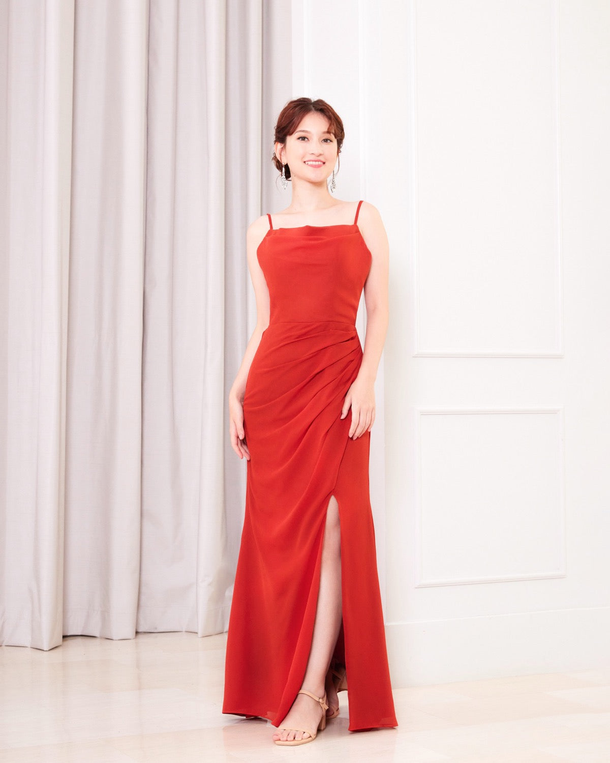 NV1011 Cowl neck long dress