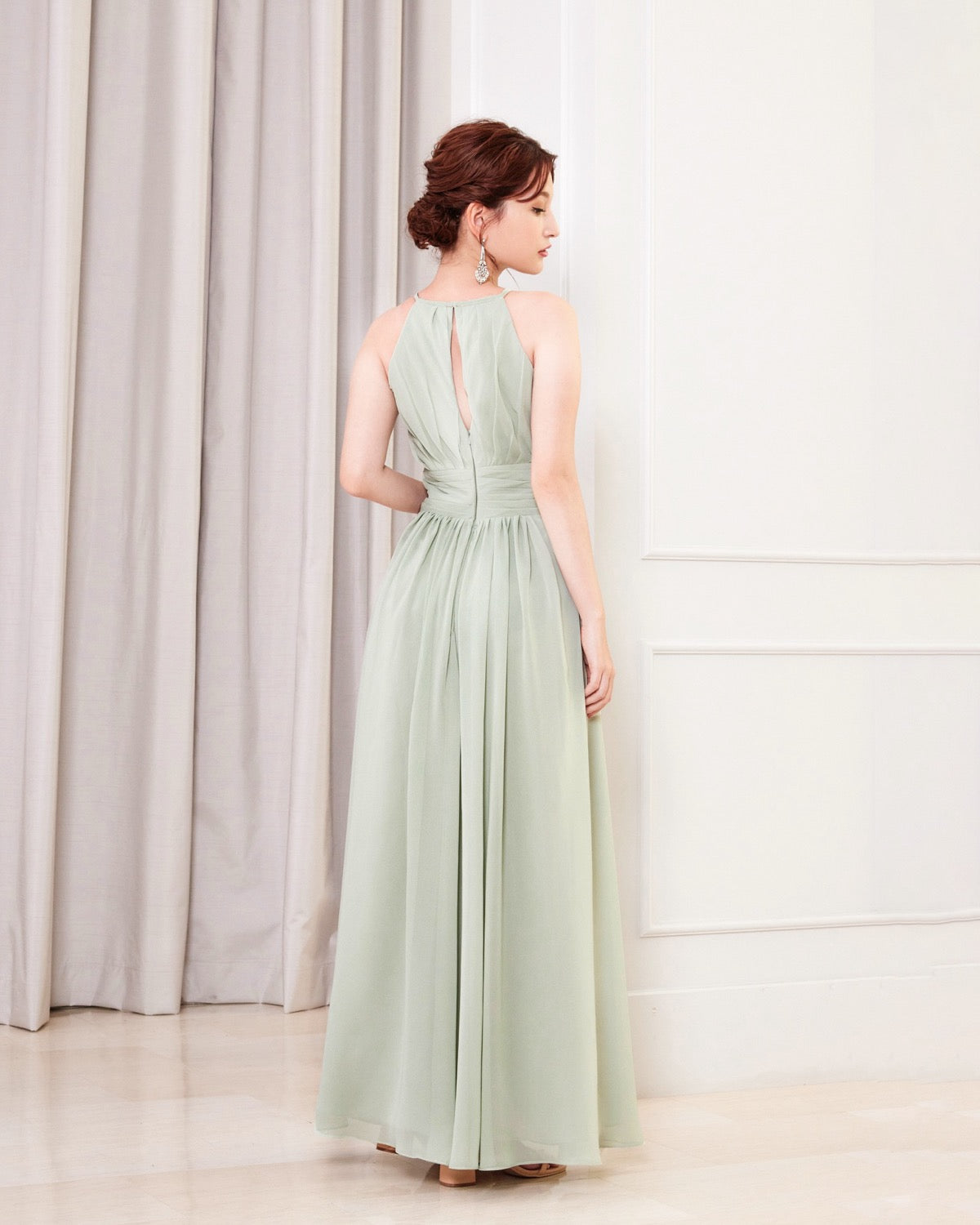 NV1015 Halter neck long dress