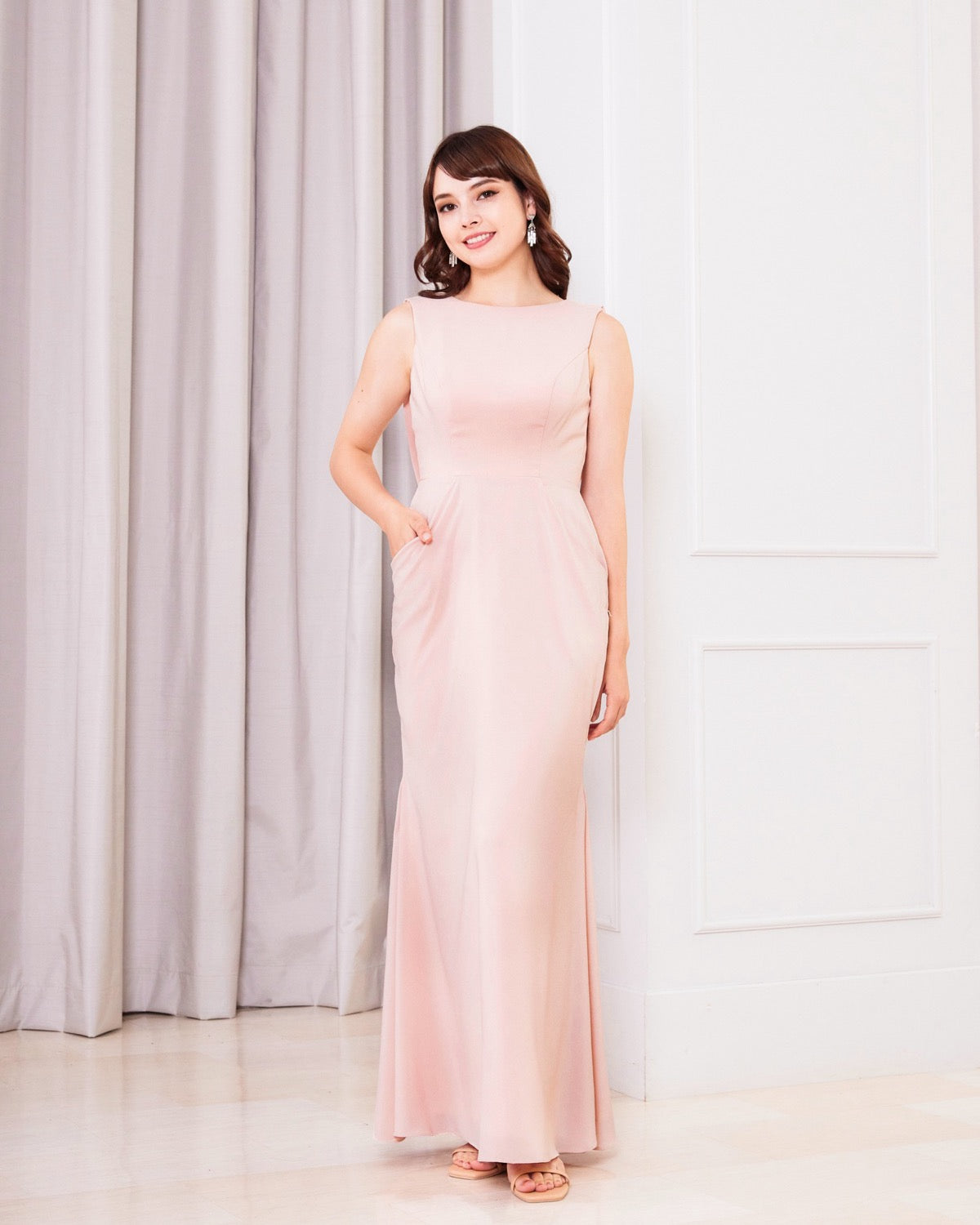 NV1021 バックレス ロングドレス