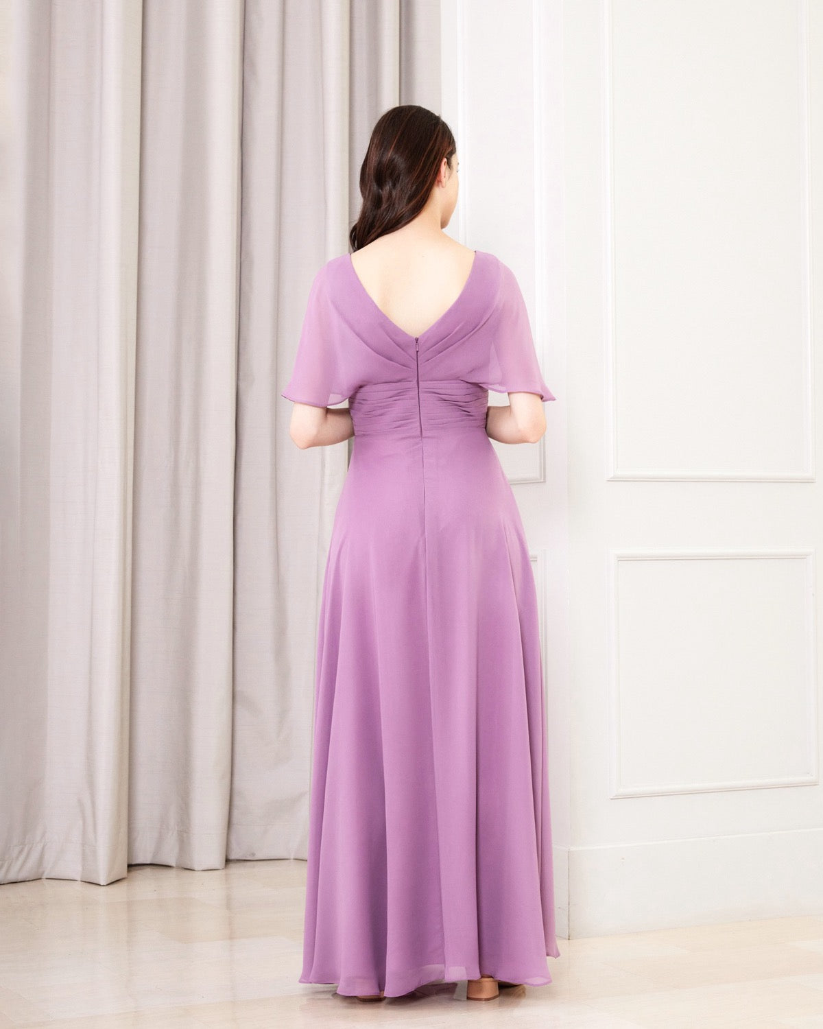 NV1028 Dolman sleeve long dress