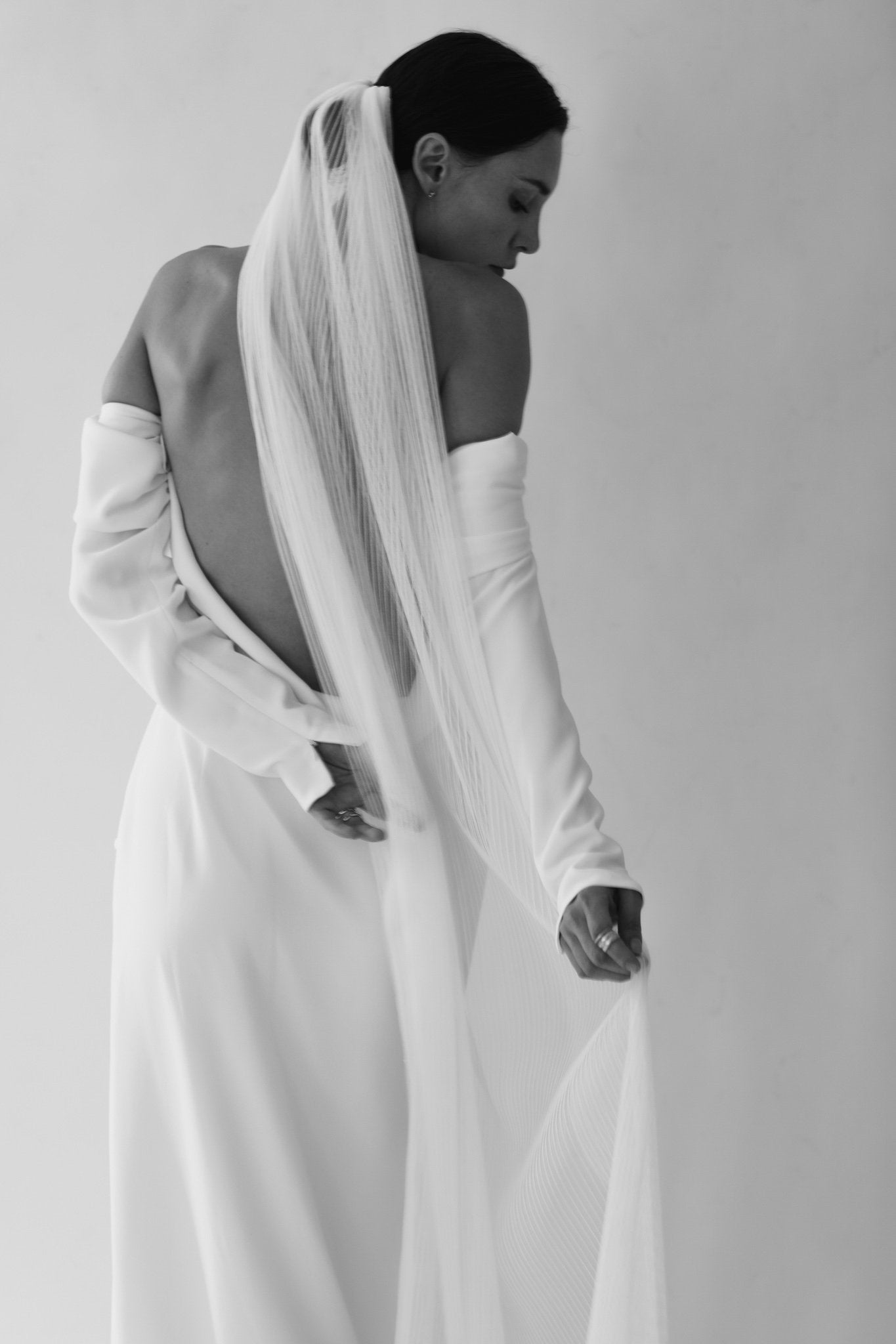 【新】【A.B. ELLIE】 Pleated Veil