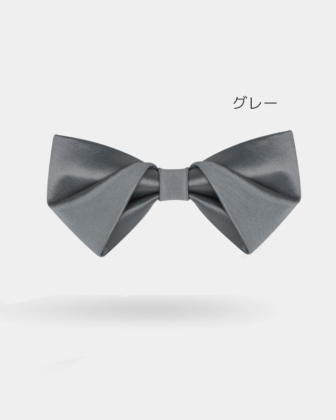 【お取り寄せ商品】サテン プリーツ 蝶ネクタイ 13色