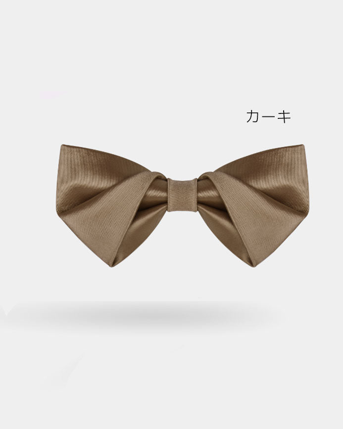 【お取り寄せ商品】サテン プリーツ 蝶ネクタイ 13色