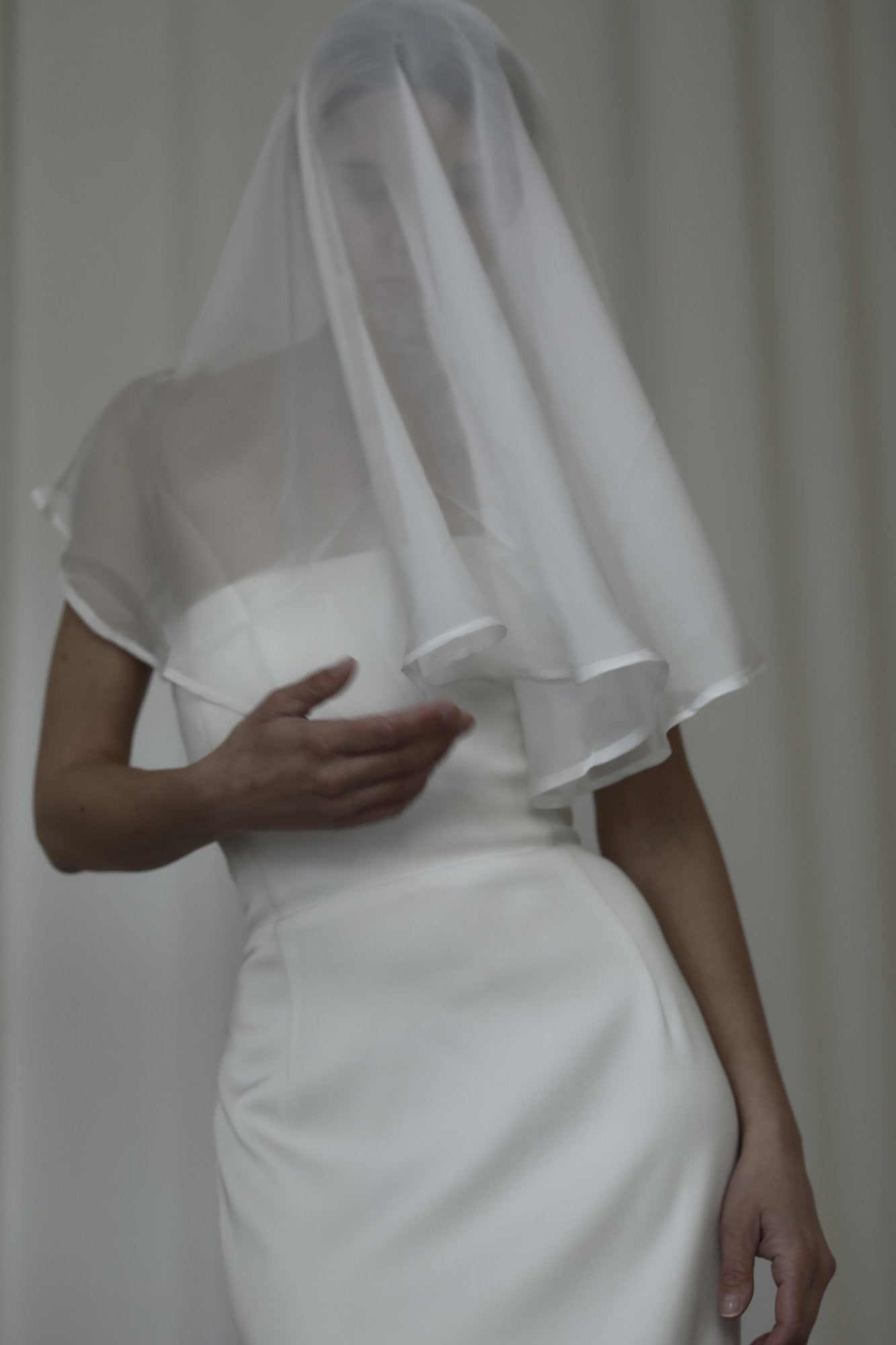 【新】【A.B. ELLIE】 Silk Chiffon Circlet Veil