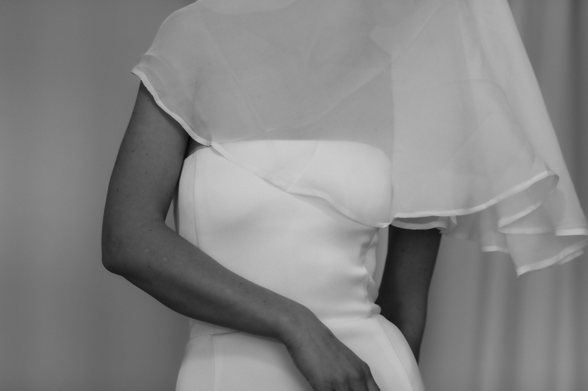【新】【A.B. ELLIE】 Silk Chiffon Circlet Veil