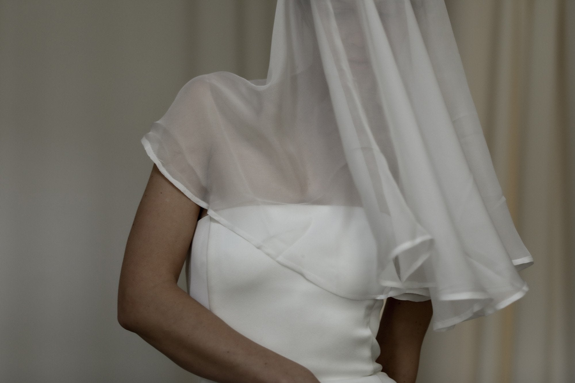 【新】【A.B. ELLIE】 Silk Chiffon Circlet Veil