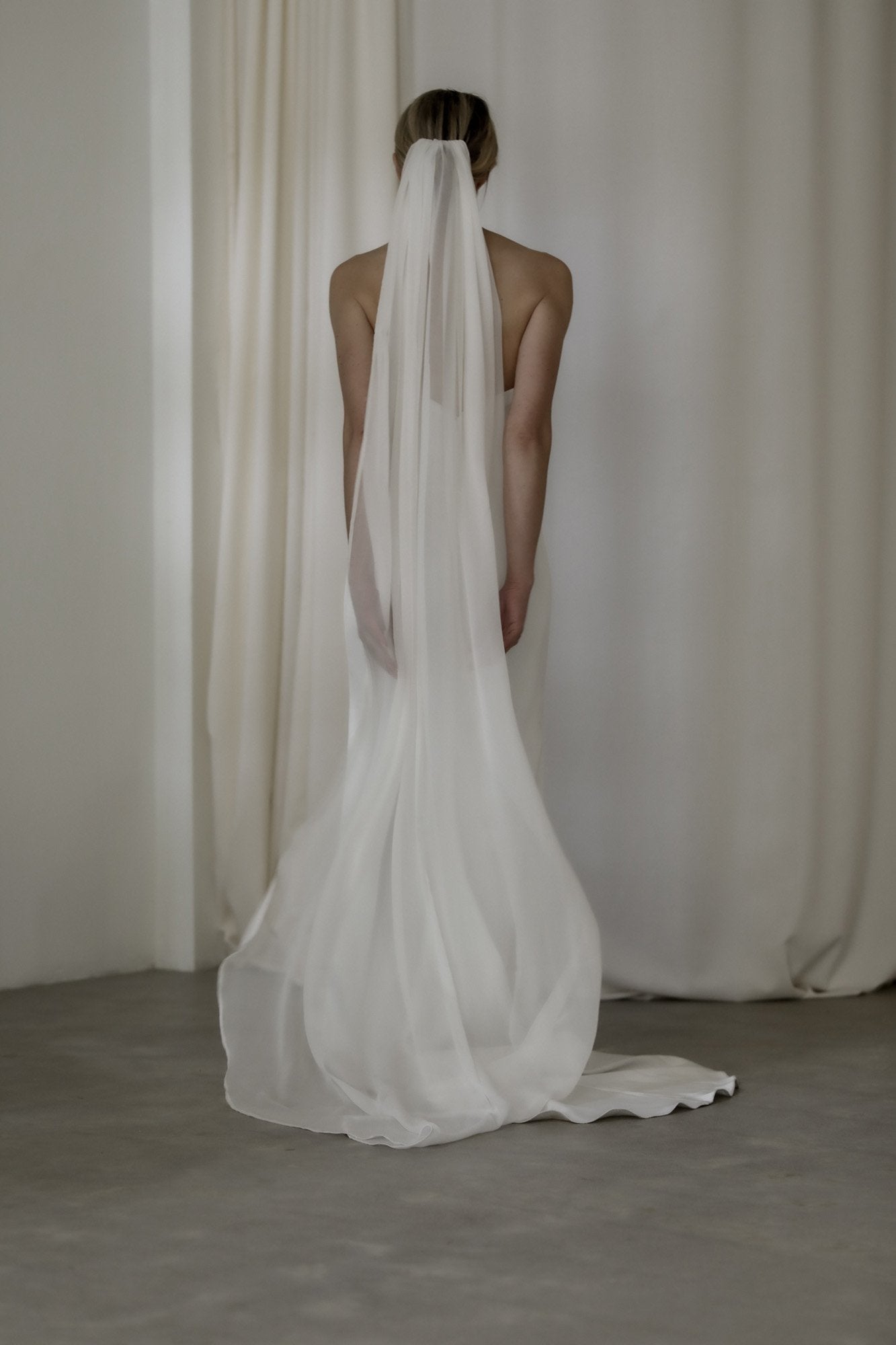 【新】【A.B. ELLIE】 Silk Chiffon Veil